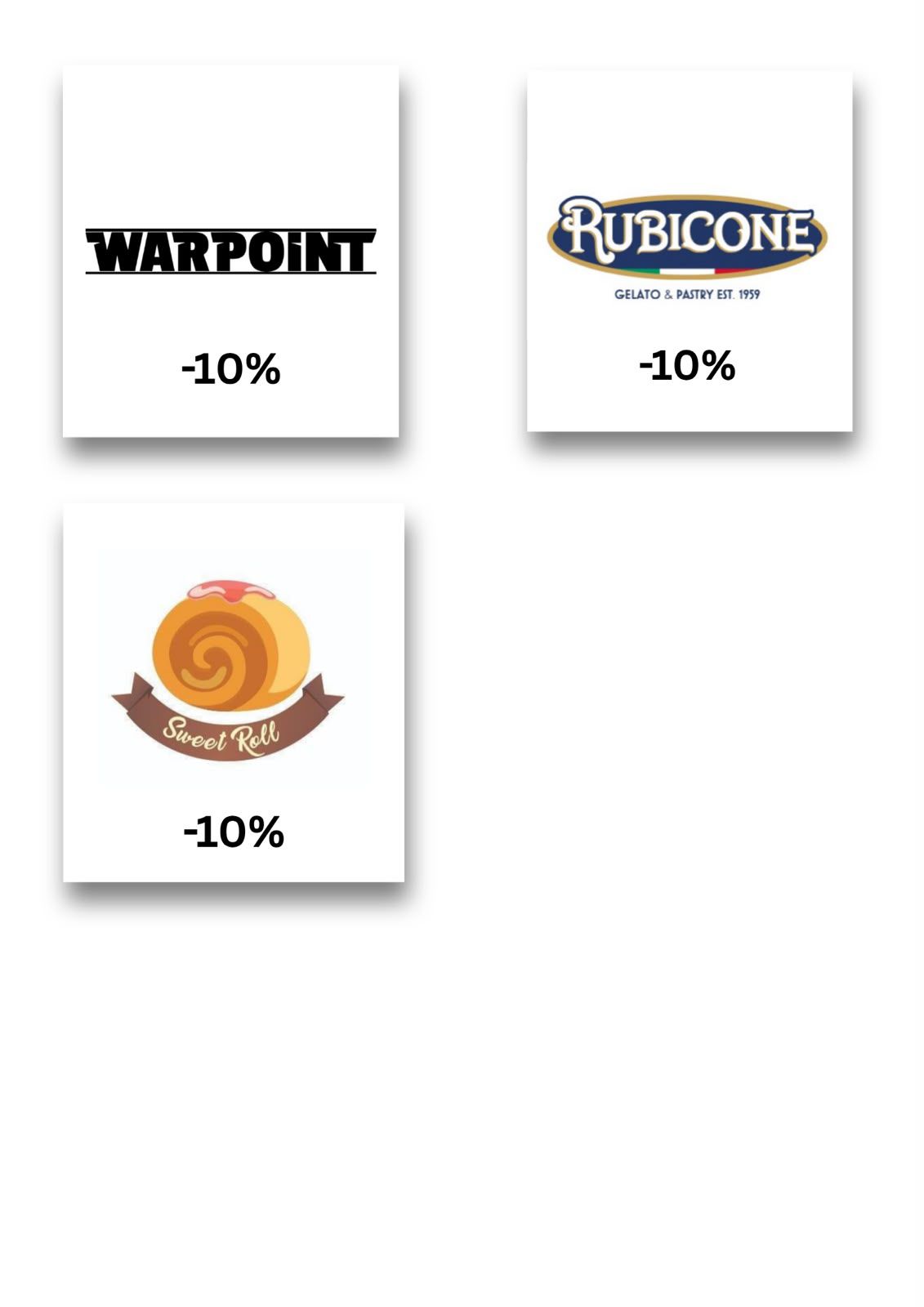 Magic Land partners: Warpoint, Rubicone, and Sweet Roll with 10 percent discount.